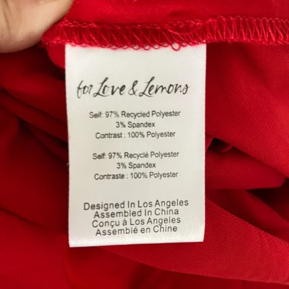 For Love And Lemons Red Mini Dress - Picture 9 of 9